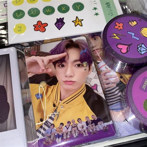 TRADED WTT BTS JUNGKOOK TO TAEHYUNG BTS DECO KIT RANDOM PHOTOCARD