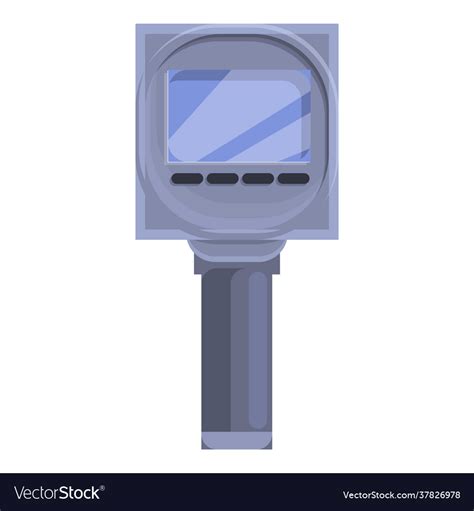 Speed radar camera icon cartoon style Royalty Free Vector