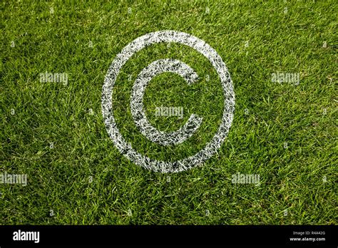 Copyright Symbol On Meadow Stock Photo Alamy