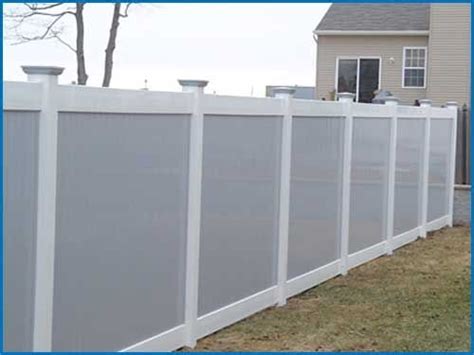 Gray Vinyl Fence White Posts And Rails Vinyl Fence Grey Fences