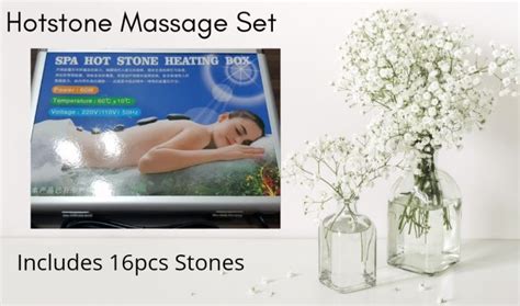 Hot Stone Massage Heater With 16 Pcs Stones Lazada PH