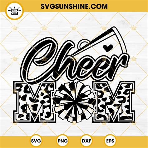 In My Cheer Mom Era Svg Cheerleading Svg Cheer Mom Shirt Svg Cheer