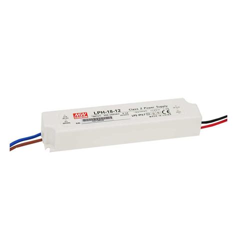 MEAN WELL LED Driver LPH 18 12 IP67 Constant Current NON PFC