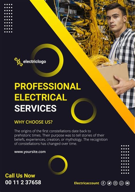 Free Handyman Electrical Services Flyer Template