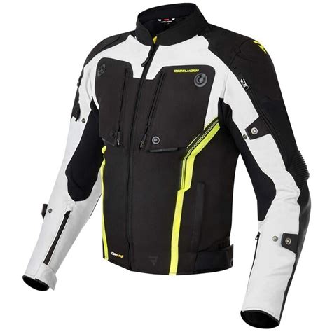 Rebelhorn BORG Motorcycle Jacket Black Gray Fluo Yellow For Sale Online ...