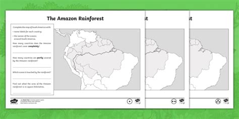 South American Rainforest Map Winna Kamillah