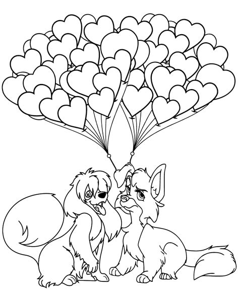 Disney Winnie The Pooh Valentines Day Coloring Page