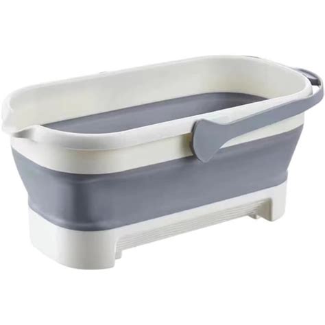 Seau à Eau de pêche Pliable en Silicone Seau de pêche rectangulaire