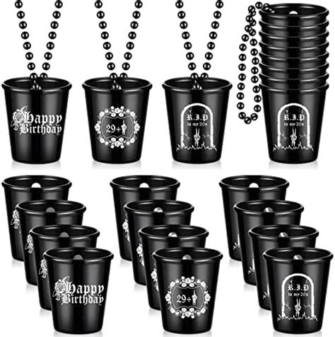 Remerry 24 Pcs Death To My 20s Thick Cup 16 Oz 30th Birthday Party Black Plastic