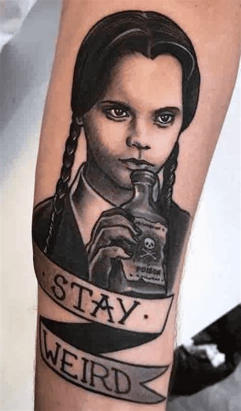 wednesday tattoo design ideas images  tattoos wednesday addams