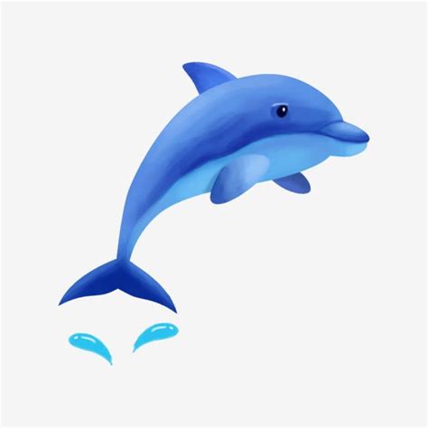 Blue Dolphin PNG and PSD