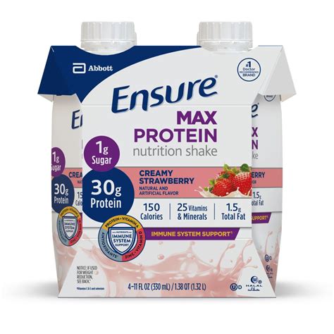 Ensure Max Protein Nutrition Shake Creamy Strawberry Pk Shop