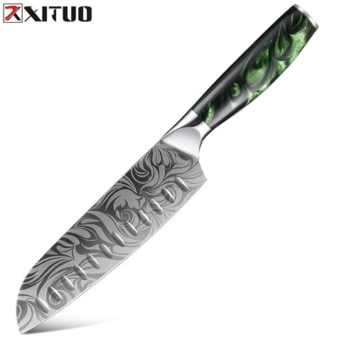 Knives Xituo Knife Set Chef Knives Láser Damasco Patrón Ultra Afilado