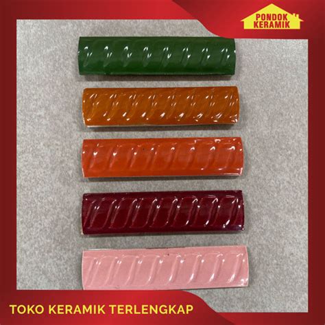 jual kuku macan keramik ulir polos ukuran   meter ulir blue