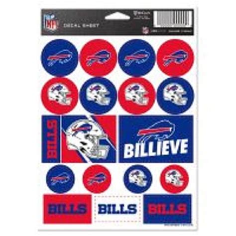 Buffalo Bills X Sticker Decal Sheet Free Shipping Etsy