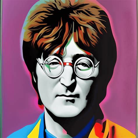 John Lennon Pop Art Painting · Creative Fabrica