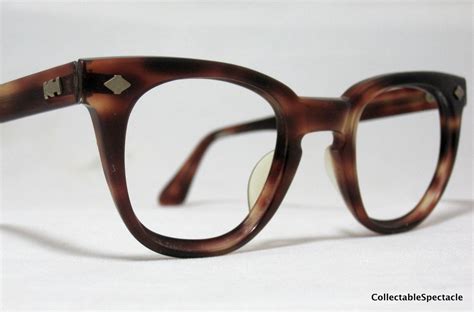 Vintage Eyeglasses Mens 50s 60s Tortoise By Collectablespectacle