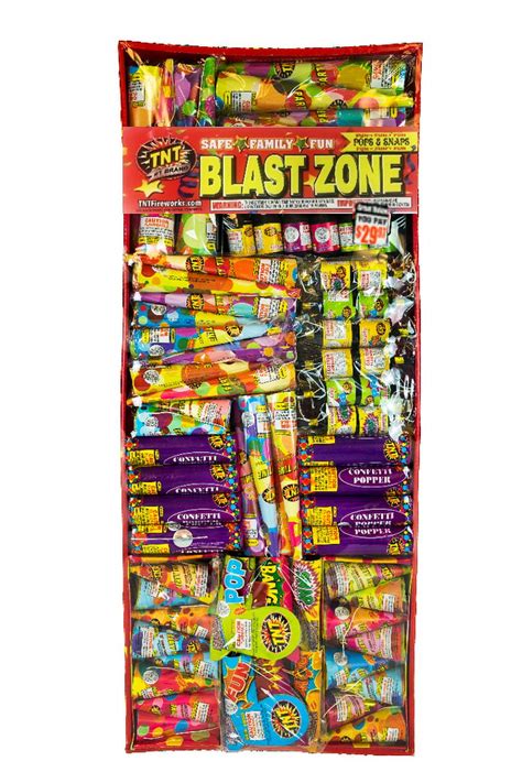 Tnt Fireworks Blast Zone Party Popper Assortment Any Occasion Multicolor Steamers