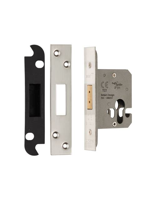 Eurospec Euro Profile Deadlock 64mm Satin Stainless Steel