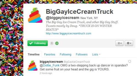 Q A The Big Gay Ice Cream Truck S Crazy Twitter Ride Mobile Food News