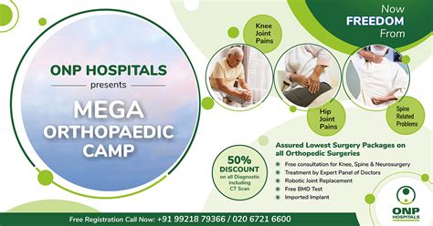 Mega Orthopaedic Camp - ONP Hospitals
