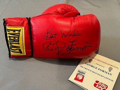 George Foreman Signed Everlast Boxing Glove Right Hand Autographed Ebay