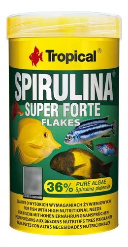 Spirulina Super Forte Flakes 50 Gr Tropical Alimento Peces