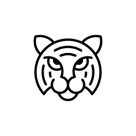 Logo De Cara De Tigre Vector Premium