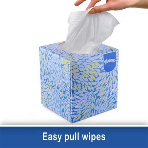 Kleenex Facial Tissue Cube Box 80 Sheets Per Box 60041 By Kimberly