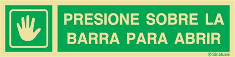 Se Al De Evacuaci N Para Apertura De Puertas Con El Texto Presione La