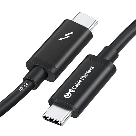 Cable Matters Thunderbolt 3 Kabel 2m mit 100W Aufladen, 20Gbps, 8K@30Hz ...