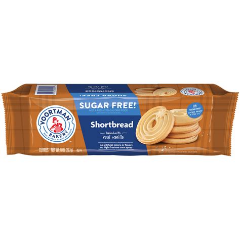 Voortman Bakery Zero Sugar Shortbread Cookies 8 Oz 12 Count