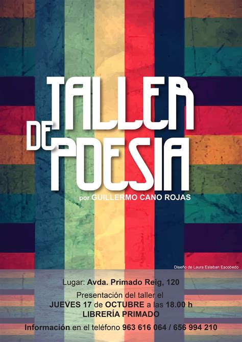 Guillermo Cano Rojas Taller De PoesÍa En La LibrerÍa Primado