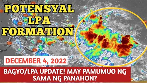 Potential Low Pressure Area Maging Bagyo December Weather