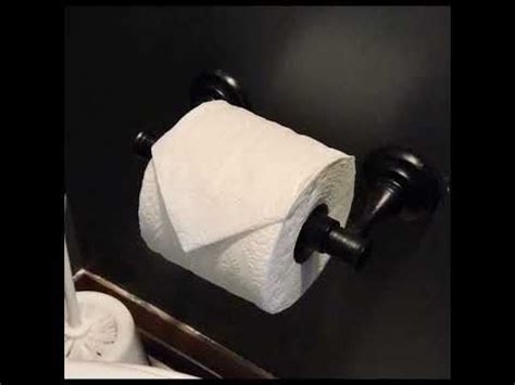 How To Fold Toilet Paper Like Hotels YouTube