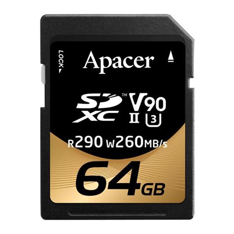 Cartao De Memoria Apacer 64GB SDXC UHS II V90 AP64GSDXC10V9 R Pichau