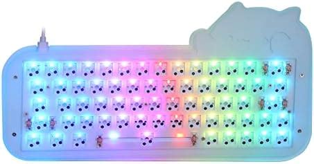 EPOMAKER Mini Cat 64 60 Hot Swappable VIA Programmable RGB Wired Mechanical Gaming DIY Keyboard