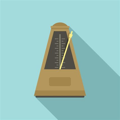 Motion Metronome Icon Flat Style 14520088 Vector Art At Vecteezy