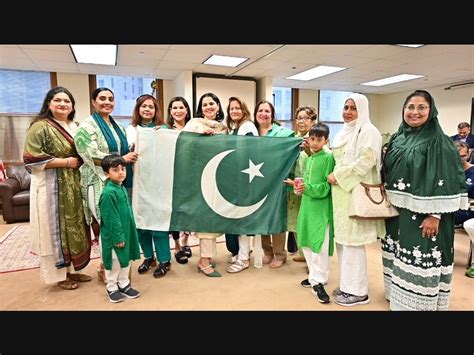 Flag-raising ceremony to celebrate the 76-year anniversary of Pakistan ...