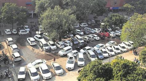 Delhi: Parking lot inaugurated last year, portion collapses | Delhi news