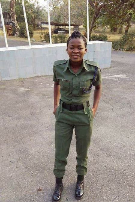 See Photos Of Beautiful Nigerian Female Soldier In Military Uniform