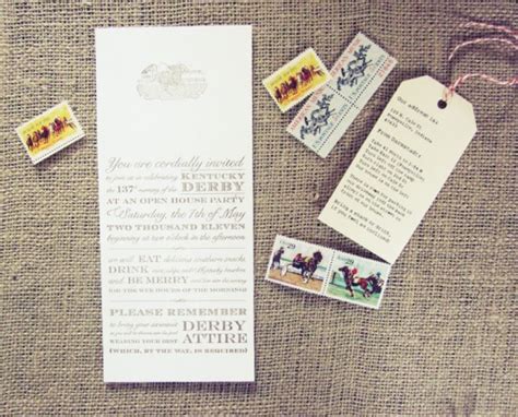 Allie's Vintage-Inspired Kentucky Derby Party Invitations