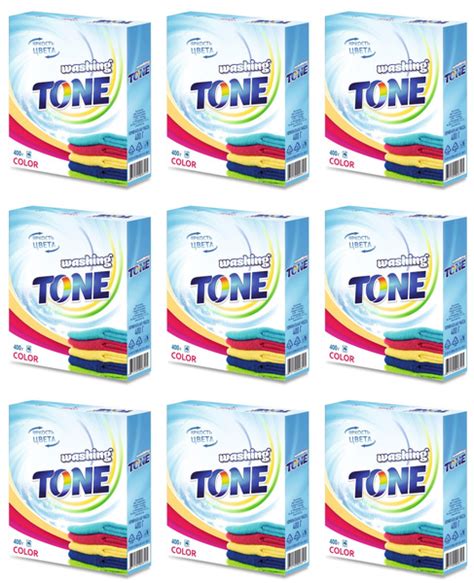 Washing tone Стиральный порошок 400 г Для цветных тканей - купить с ...