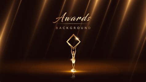 Black and Gold Award Background. Luxury Background. Modern Abstract ...