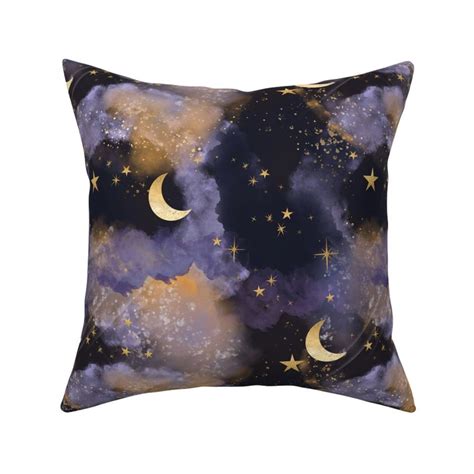 Moonlight Magical Galaxy Celestial Fabric Spoonflower