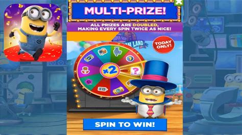 Minion Rush Prize Wheel Spin To Win Multi Prize Rewards Fullscreen Gameplay Walkthrough Ios