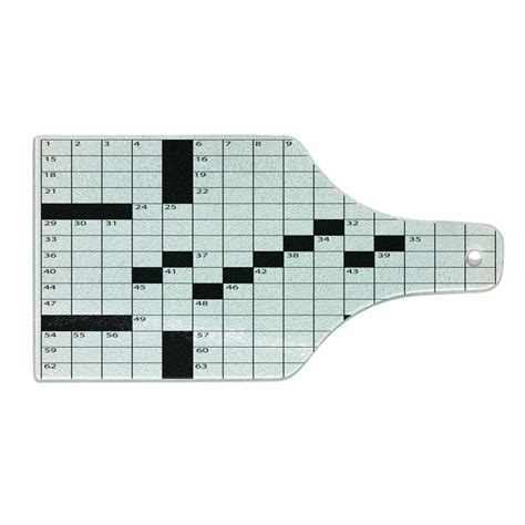 Word Search Puzzle Cutting Board, Blank Newspaper Style Crossword Theme