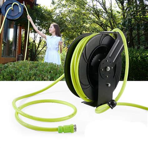 Buy Garden hose set Tube reel 15M hose reel Wall-mounted water pipe ...