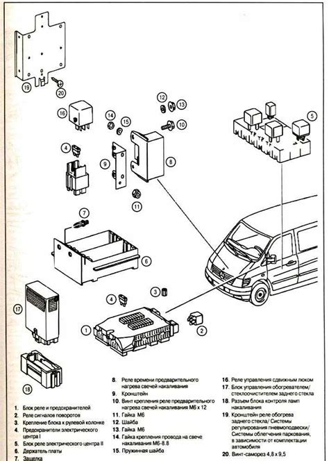 Схема предохранителей мерседес вито 638 фото