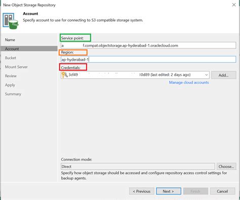 Oci — Configuring The Object Storage As Veeam Backup Repositories By